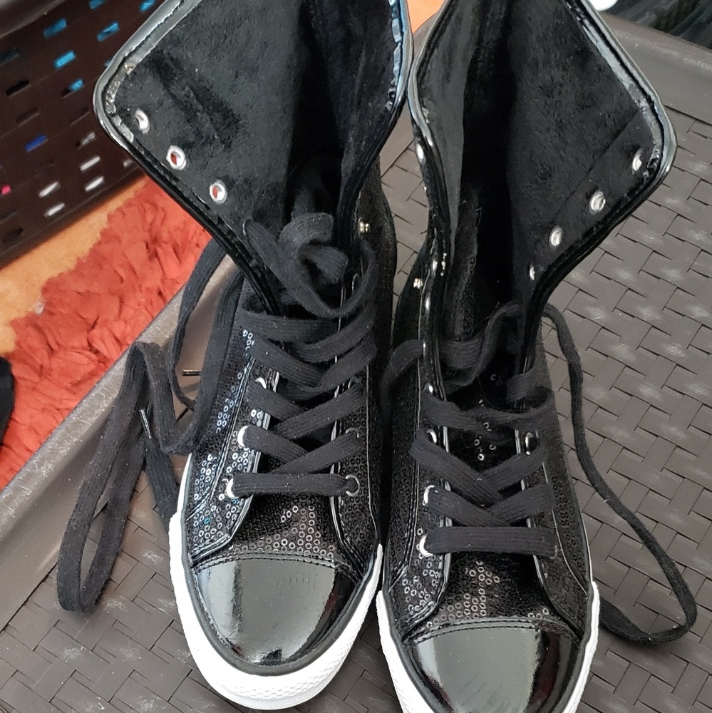 Sequin sneakers